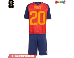 Lacne Dětský Futbalové dres Španielsko Pedri Gonzalez #20 MS 2026 Krátky Rukáv - Domáci (+ trenírky)